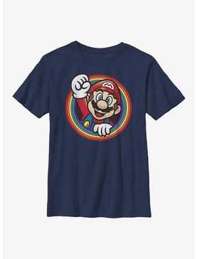 Nintendo Super Mario Rainbow Mario Youth T-Shirt, , hi-res