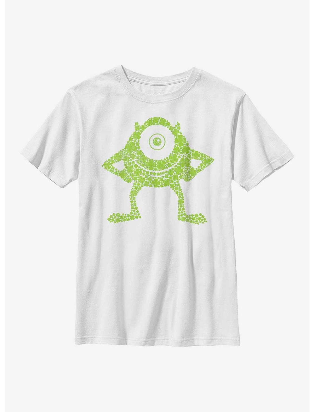 Disney Pixar Monsters, Inc. Mike Shamrock Youth T-Shirt, WHITE, hi-res