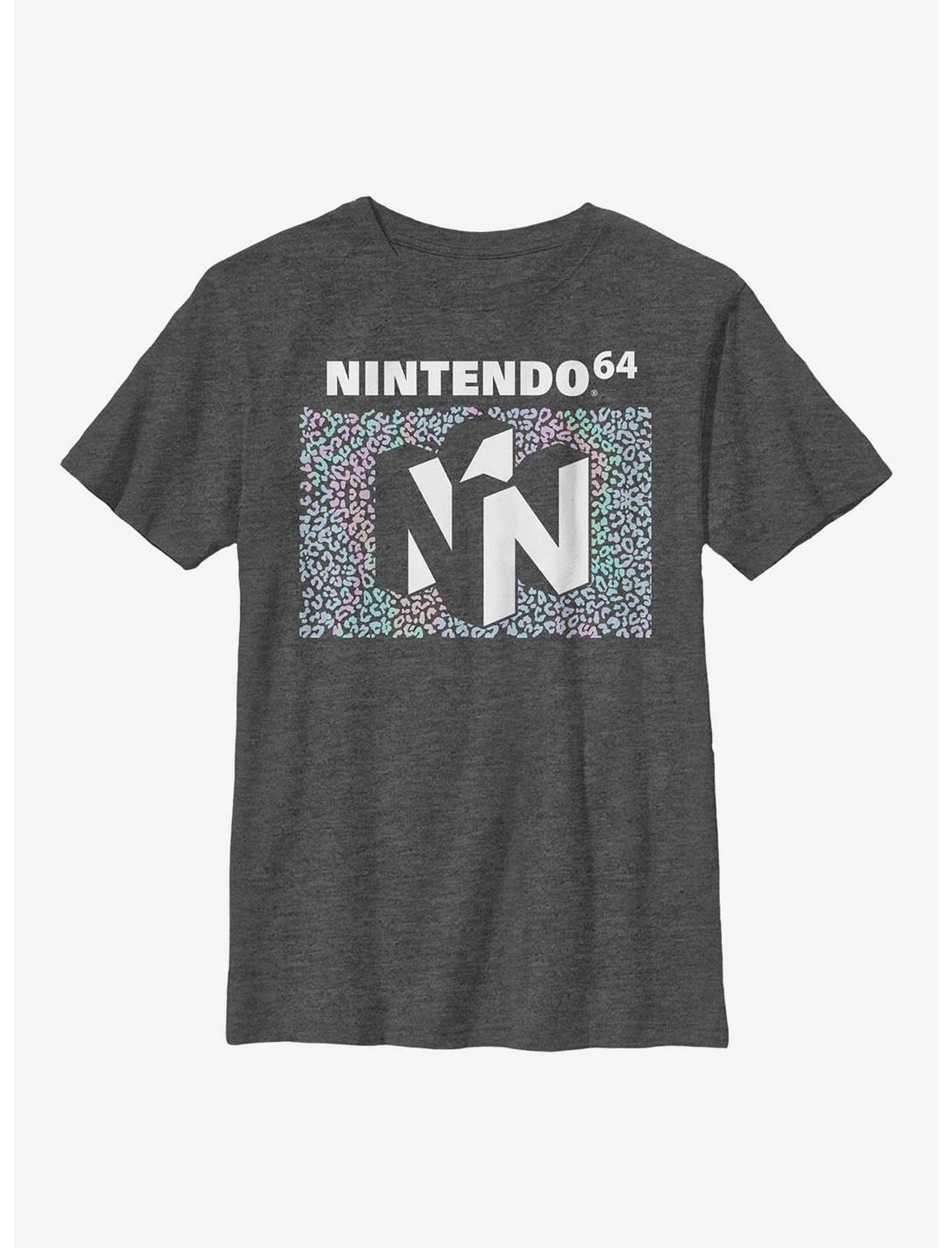 Nintendo Holo Cheetah Youth T-Shirt, CHAR HTR, hi-res