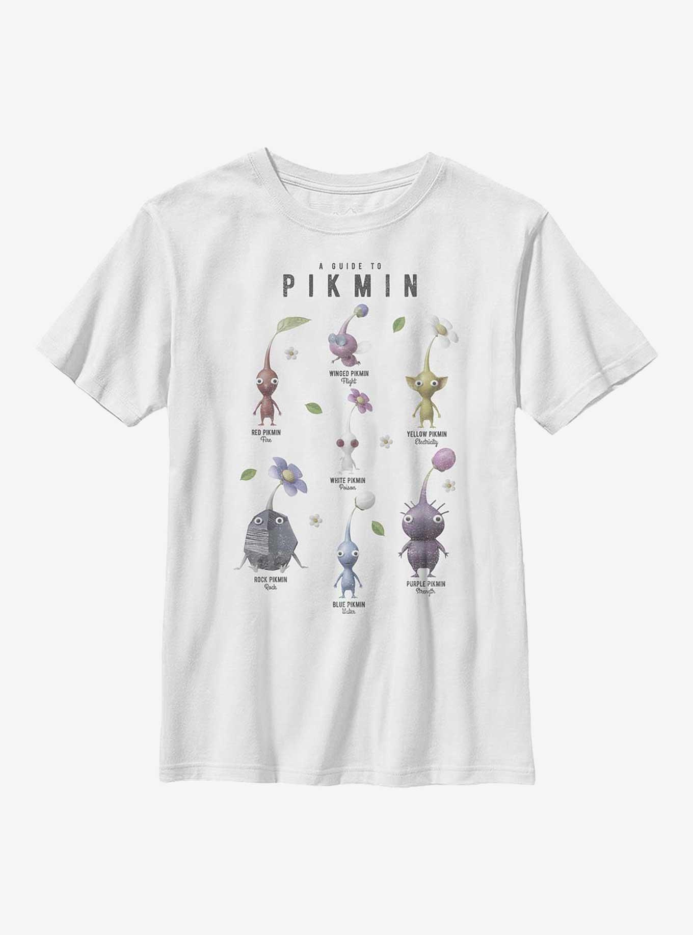 Nintendo Pikmin Chart Youth T-Shirt - WHITE | BoxLunch