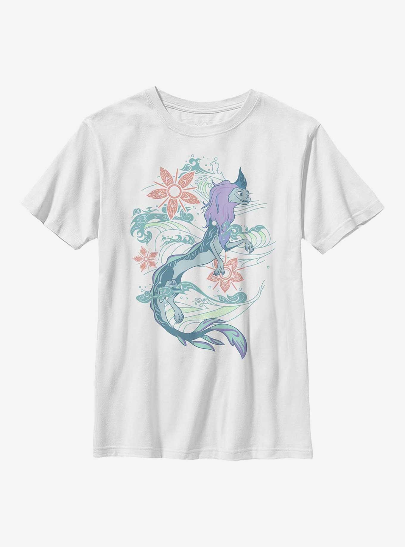 Raya And The Last Dragon Sea Youth T-Shirt, WHITE, hi-res