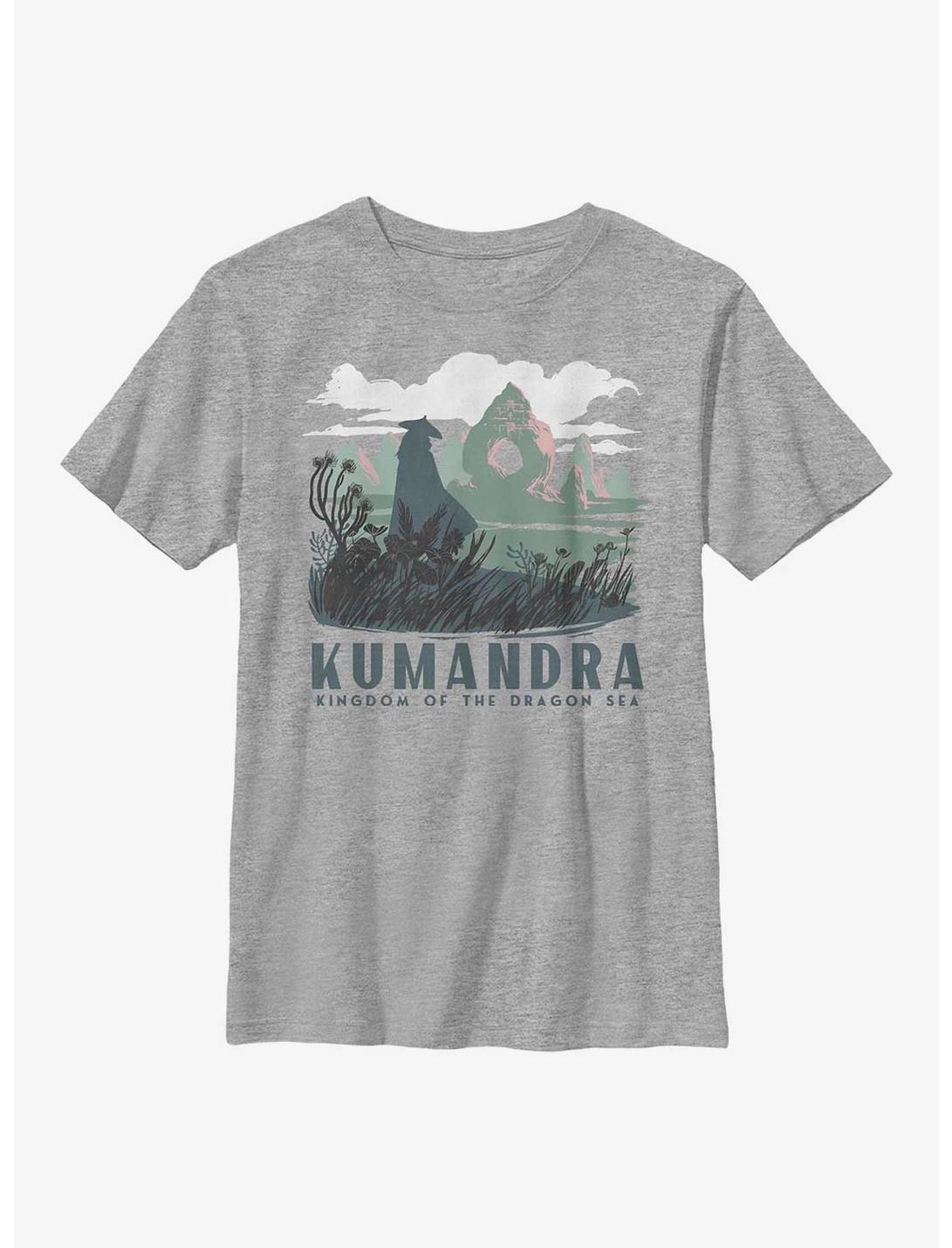 Raya And The Last Dragon Kumandra Youth T-Shirt, ATH HTR, hi-res