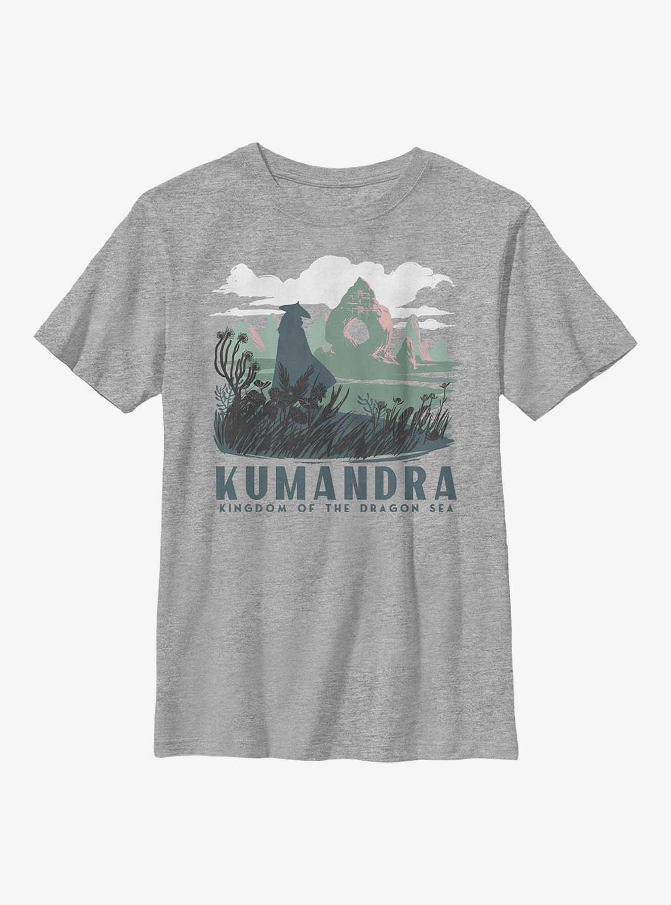 Raya And The Last Dragon Kumandra Youth T-Shirt, ATH HTR, hi-res