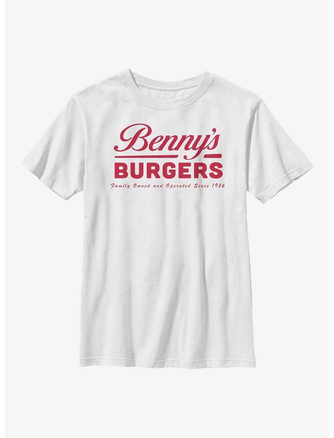 Stranger Things Benny's Burgers Youth T-Shirt, WHITE, hi-res