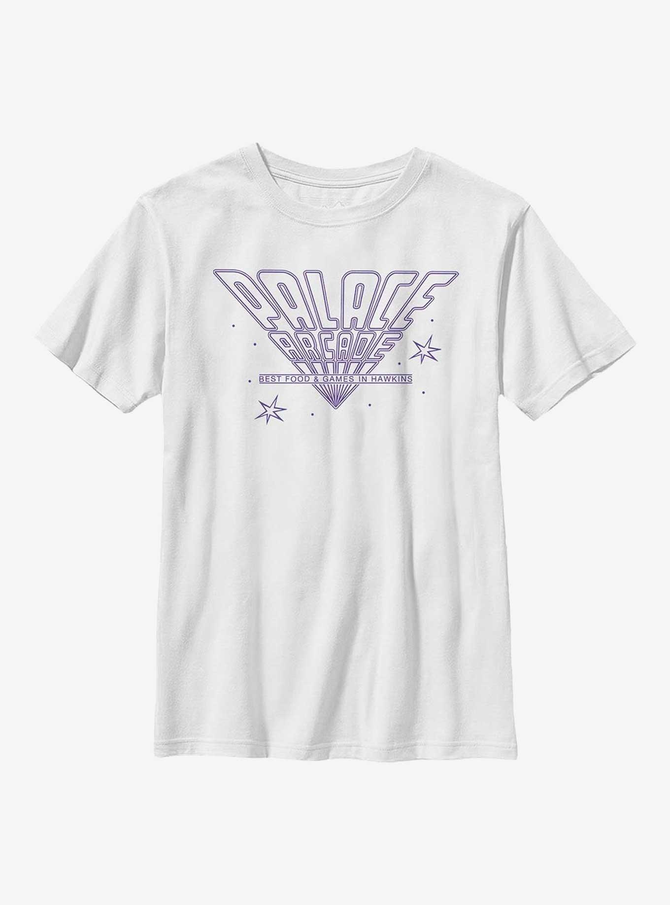 Stranger Things Line Art Arcade Youth T-Shirt, , hi-res