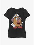 Disney Pixar Toy Story 4 Mrs Potato Head Big Face Youth Girls T-Shirt, BLACK, hi-res