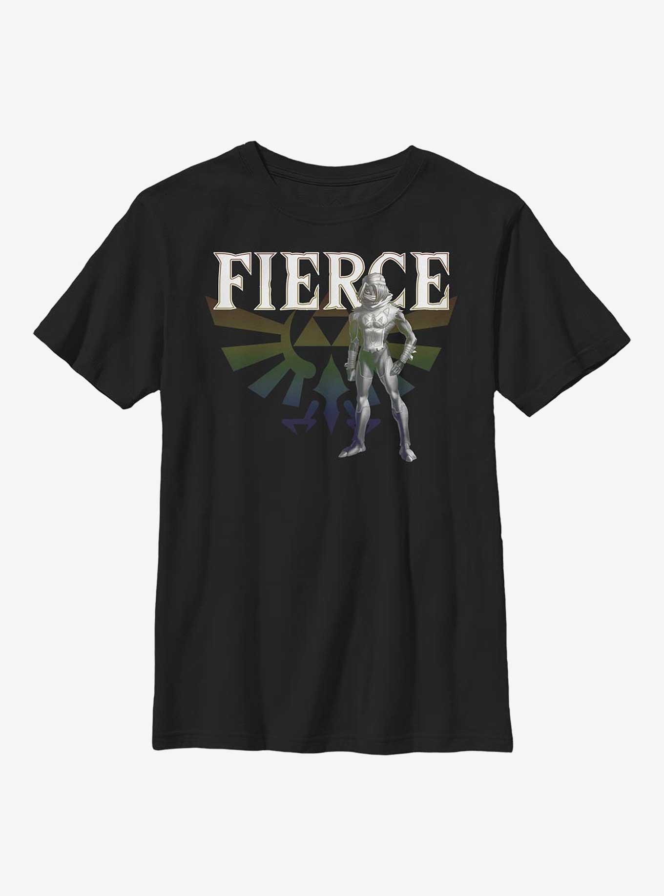 Nintendo The Legend Of Zelda Shiek Fierce Youth T-Shirt, BLACK, hi-res