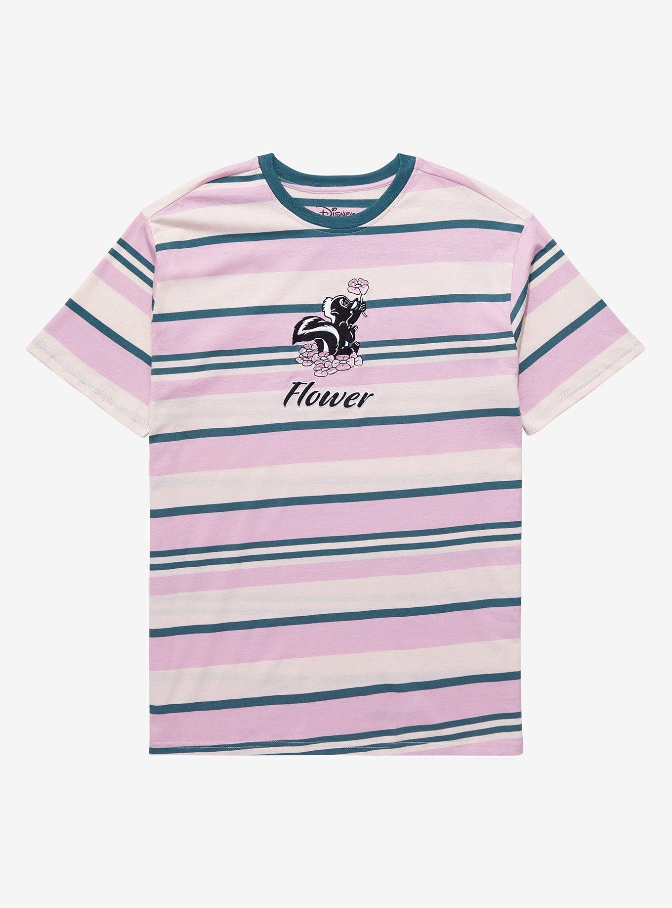 Our Universe Disney Bambi Flower Striped T-Shirt - BoxLunch Exclusive, MULTI, hi-res