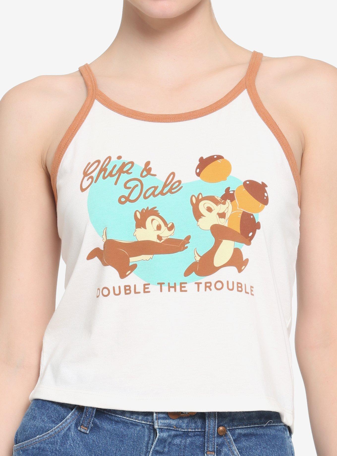 Her Universe Disney Chip'N' Dale Contrast Girls Tank Top, MULTI, hi-res