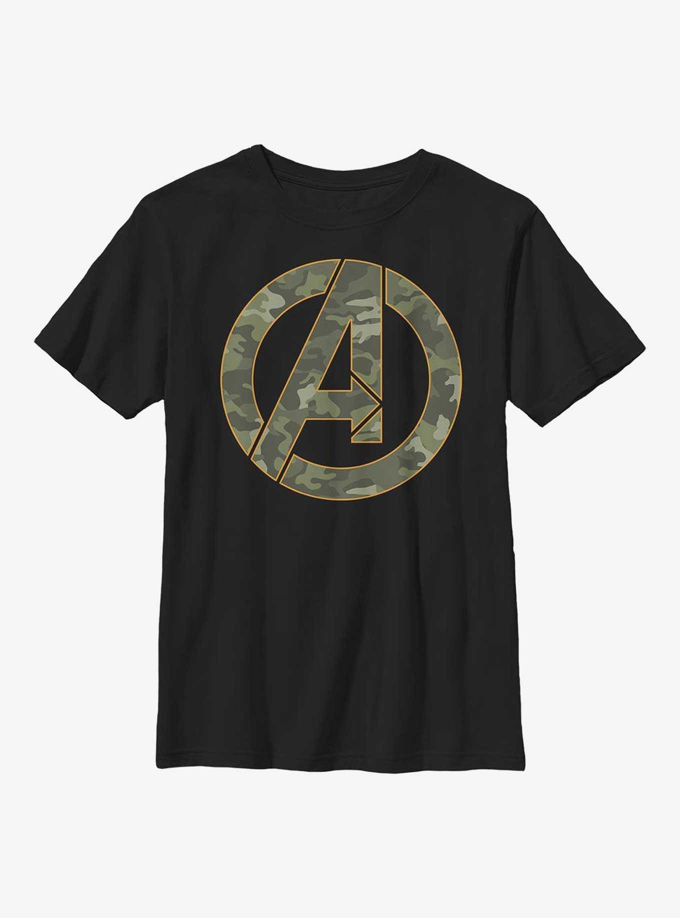 Marvel Avengers Camo Avengers Icon Youth T-Shirt, , hi-res