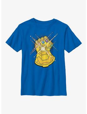 Marvel Avengers Gold Gauntlet Youth T-Shirt, ROYAL, hi-res