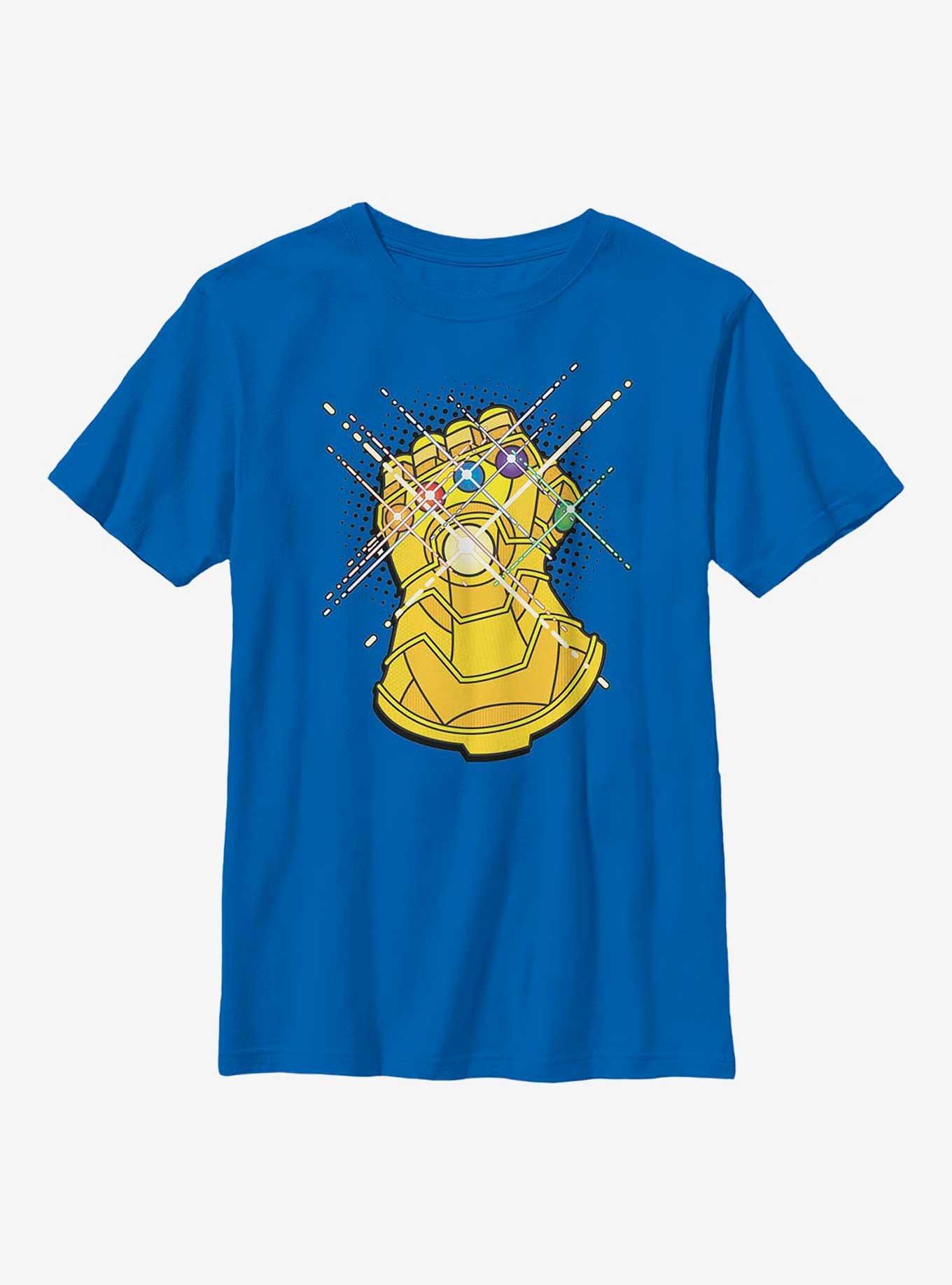 Marvel Avengers Gold Gauntlet Youth T-Shirt, ROYAL, hi-res