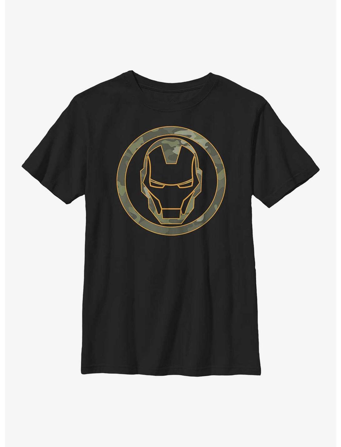 Marvel Avengers Iron Camo Youth T-Shirt, BLACK, hi-res