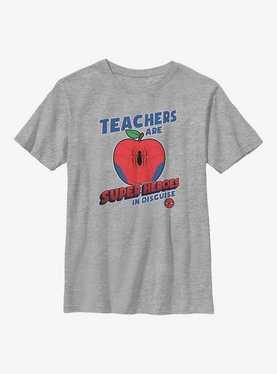 Marvel Avengers Teachers Are Superheroes Spiderman Youth T-Shirt, , hi-res