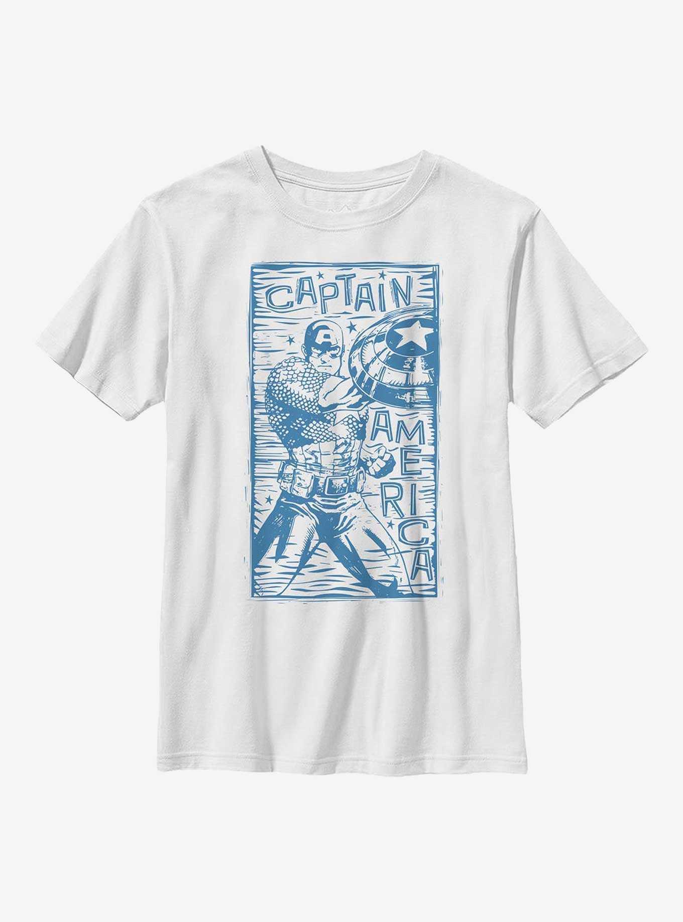Marvel Captain America Stencil Youth T-Shirt, , hi-res