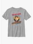 Marvel Teachers Are Superheroes Captain Marvel Youth T-Shirt, ATH HTR, hi-res