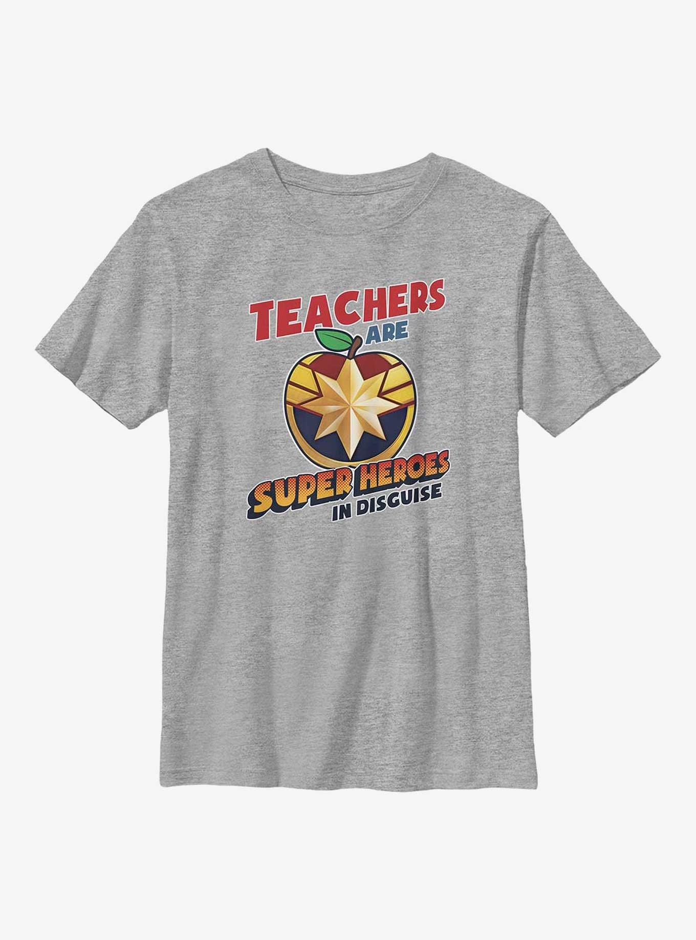 Marvel Teachers Are Superheroes Captain Marvel Youth T-Shirt, , hi-res