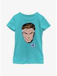 Marvel Fantastic Four Mr Fantastic Face Youth Girls T-Shirt, TAHI BLUE, hi-res