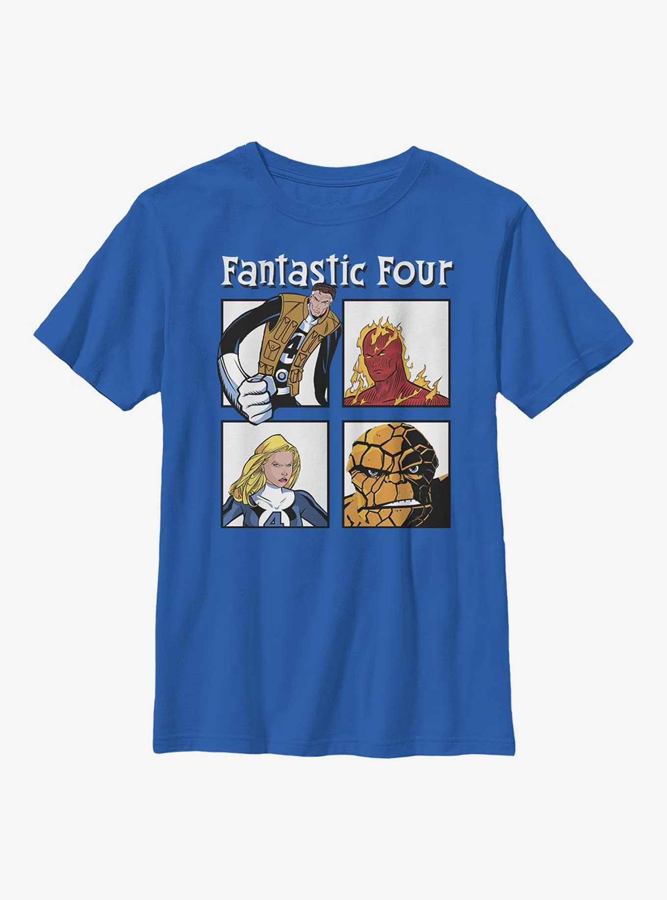 Marvel Fantastic Four Boxed Team Youth T-Shirt, ROYAL, hi-res
