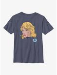 Marvel Fantastic Four Invisible Woman Face Youth T-Shirt, NAVY HTR, hi-res