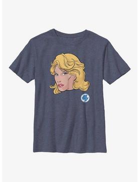 Marvel Fantastic Four Invisible Woman Face Youth T-Shirt, , hi-res