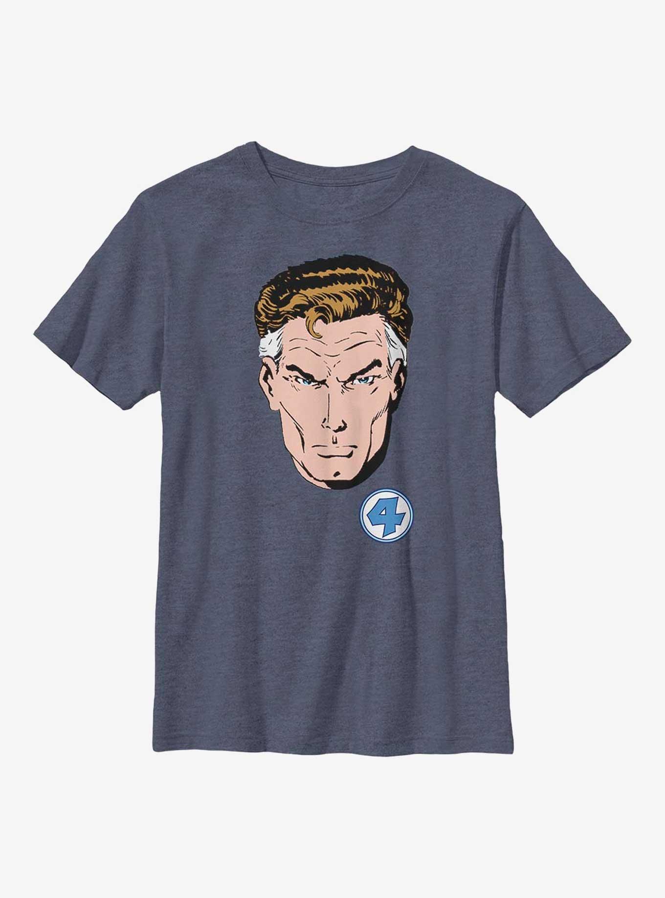Marvel Fantastic Four Mr Fantastic Face Youth T-Shirt, , hi-res