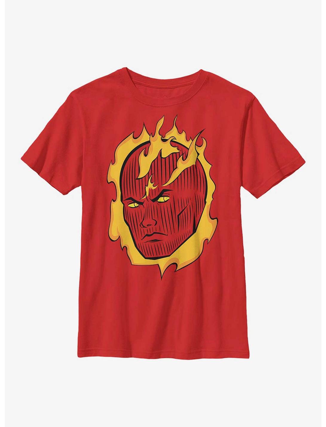 Marvel Fantastic Four Torch Shoulder Youth T-Shirt, RED, hi-res