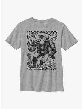 Marvel Iron Man Stencil Youth T-Shirt, , hi-res
