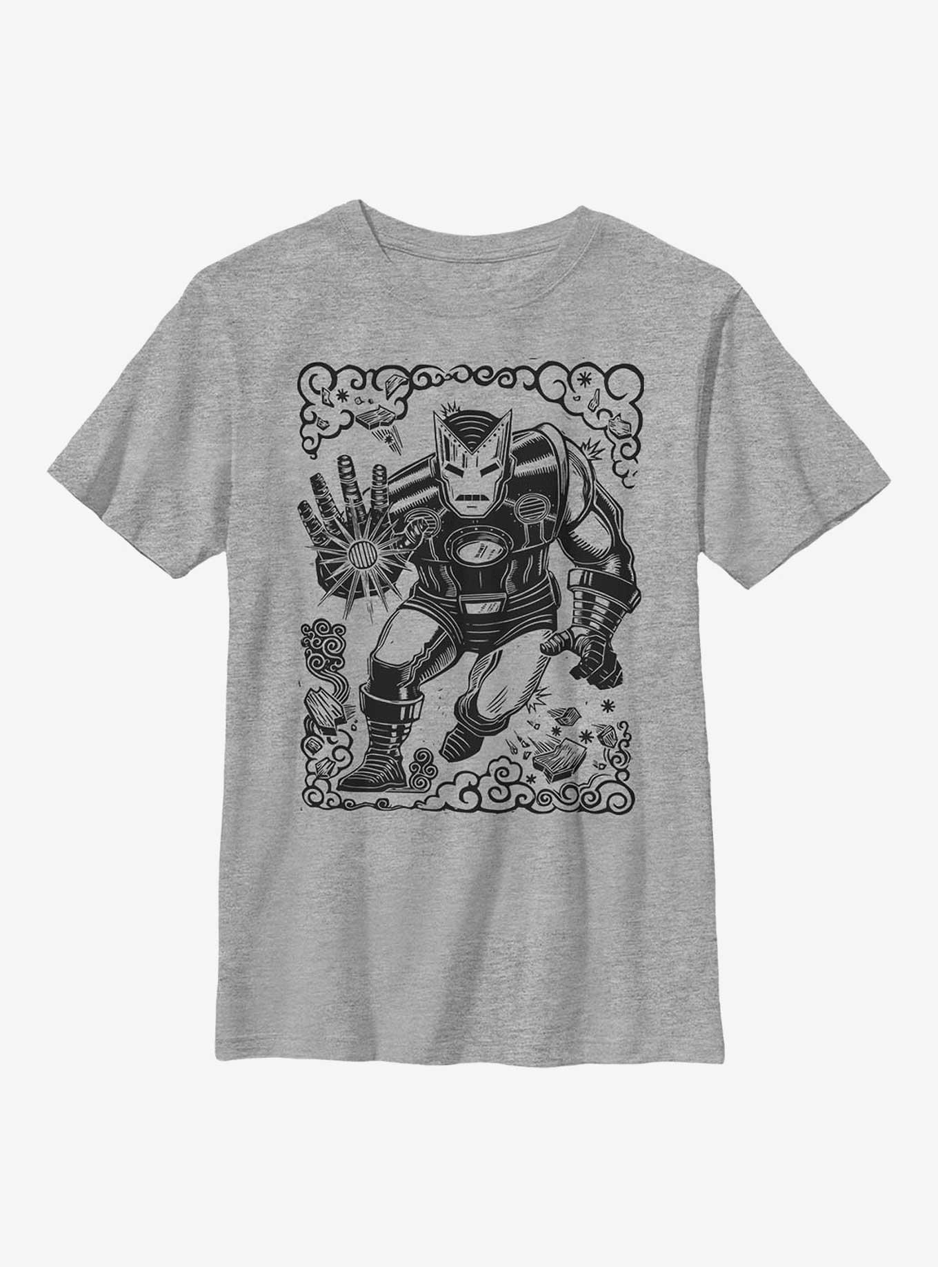 Marvel Iron Man Stencil Youth T-Shirt, , hi-res