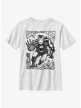 Marvel Iron Man Stencil Youth T-Shirt, WHITE, hi-res
