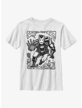 Marvel Iron Man Stencil Youth T-Shirt, , hi-res