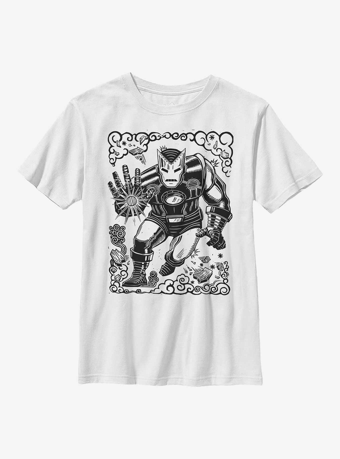 Marvel Iron Man Stencil Youth T-Shirt, , hi-res