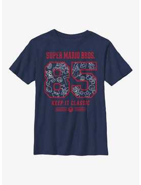 Nintendo Super Mario 85 Collage Youth T-Shirt, NAVY, hi-res