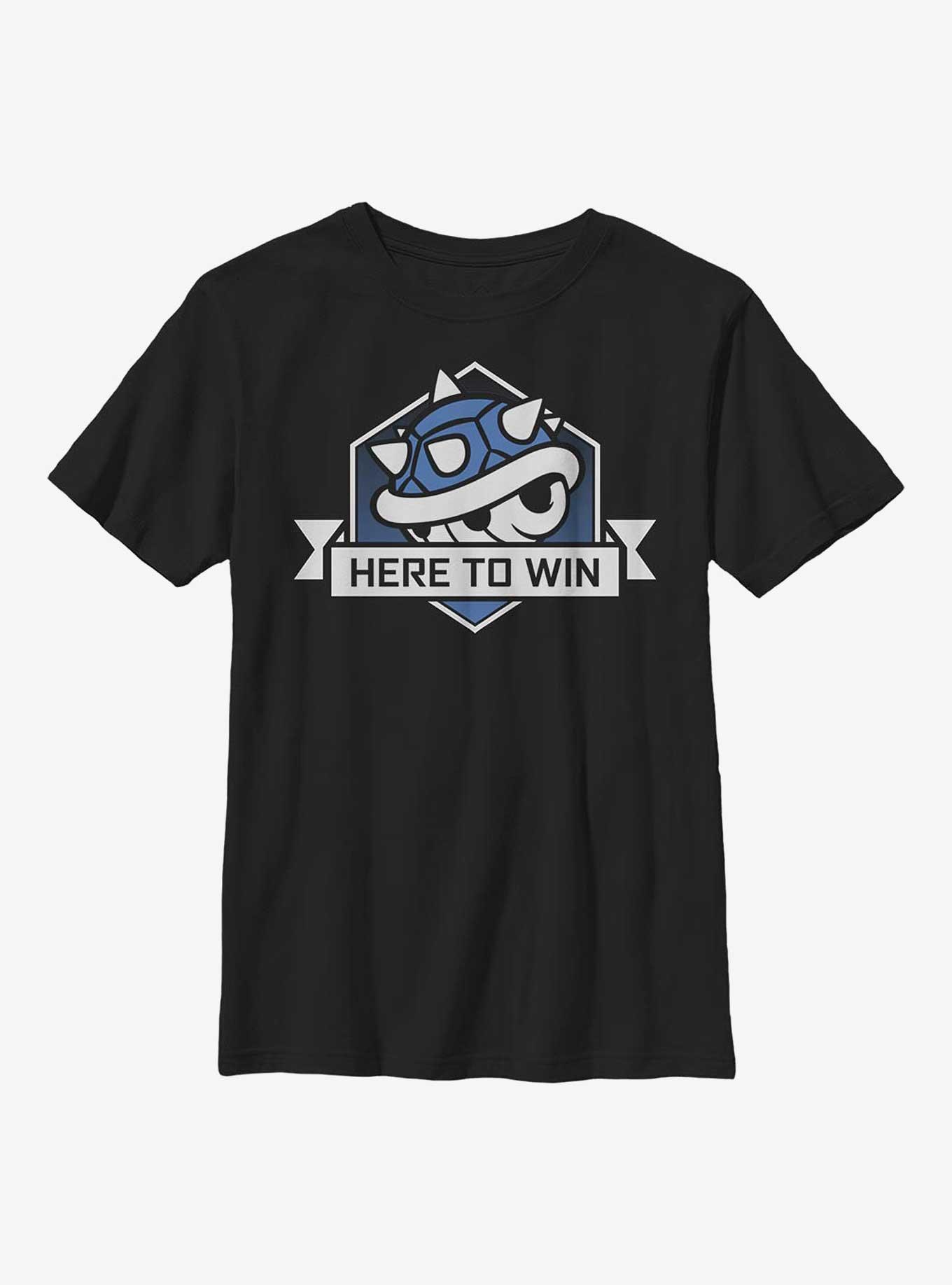 Nintendo Super Mario Blue Here Youth T-Shirt, , hi-res