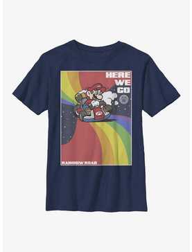 Nintendo Super Mario Here We Go Youth T-Shirt, , hi-res