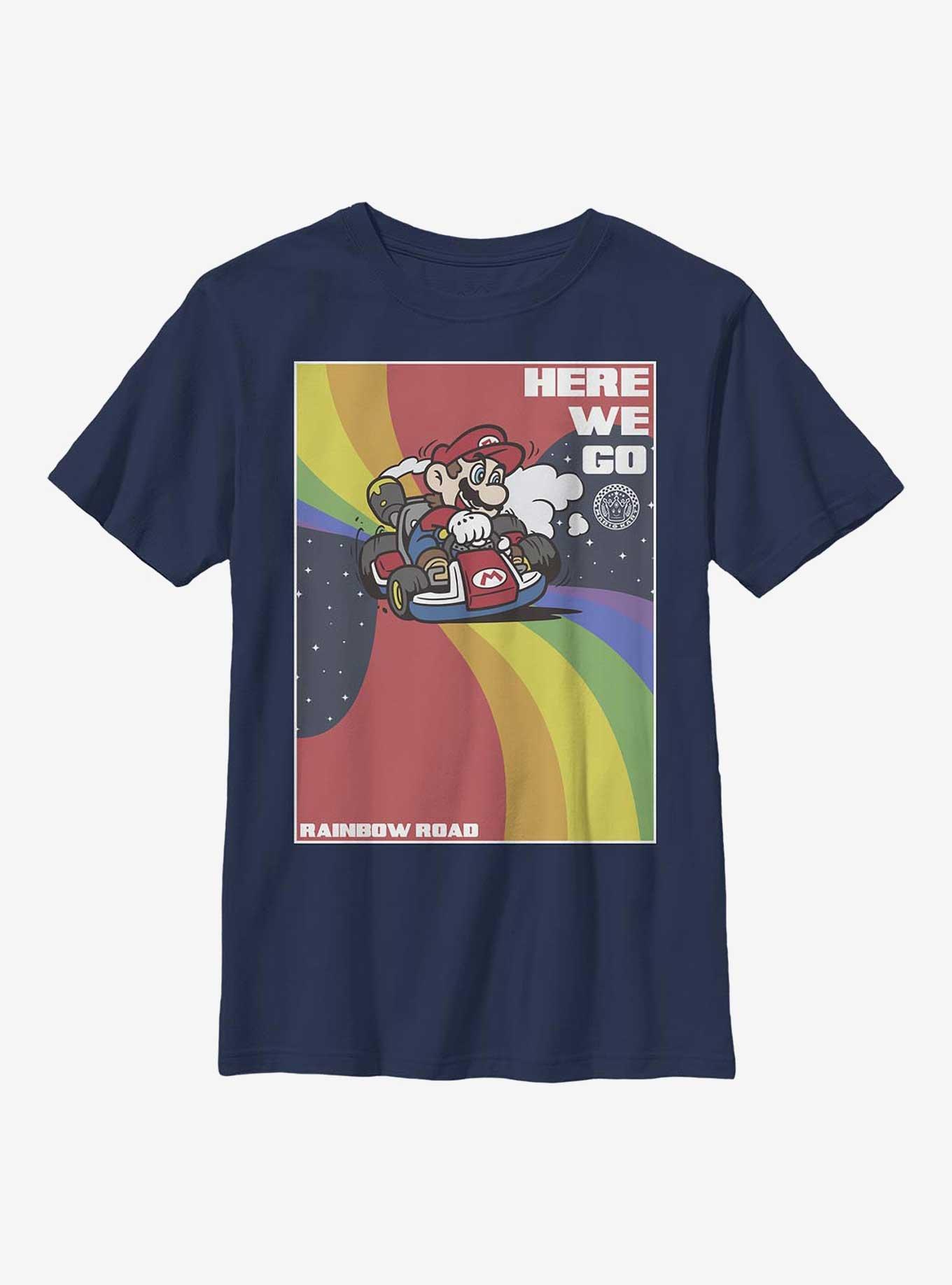 Nintendo Super Mario Here We Go Youth T-Shirt, , hi-res