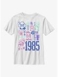 Nintendo Super Mario Pastel Mario Jumble Youth T-Shirt, WHITE, hi-res