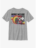 Nintendo Super Mario Rainbow Road Pride Youth T-Shirt, ATH HTR, hi-res