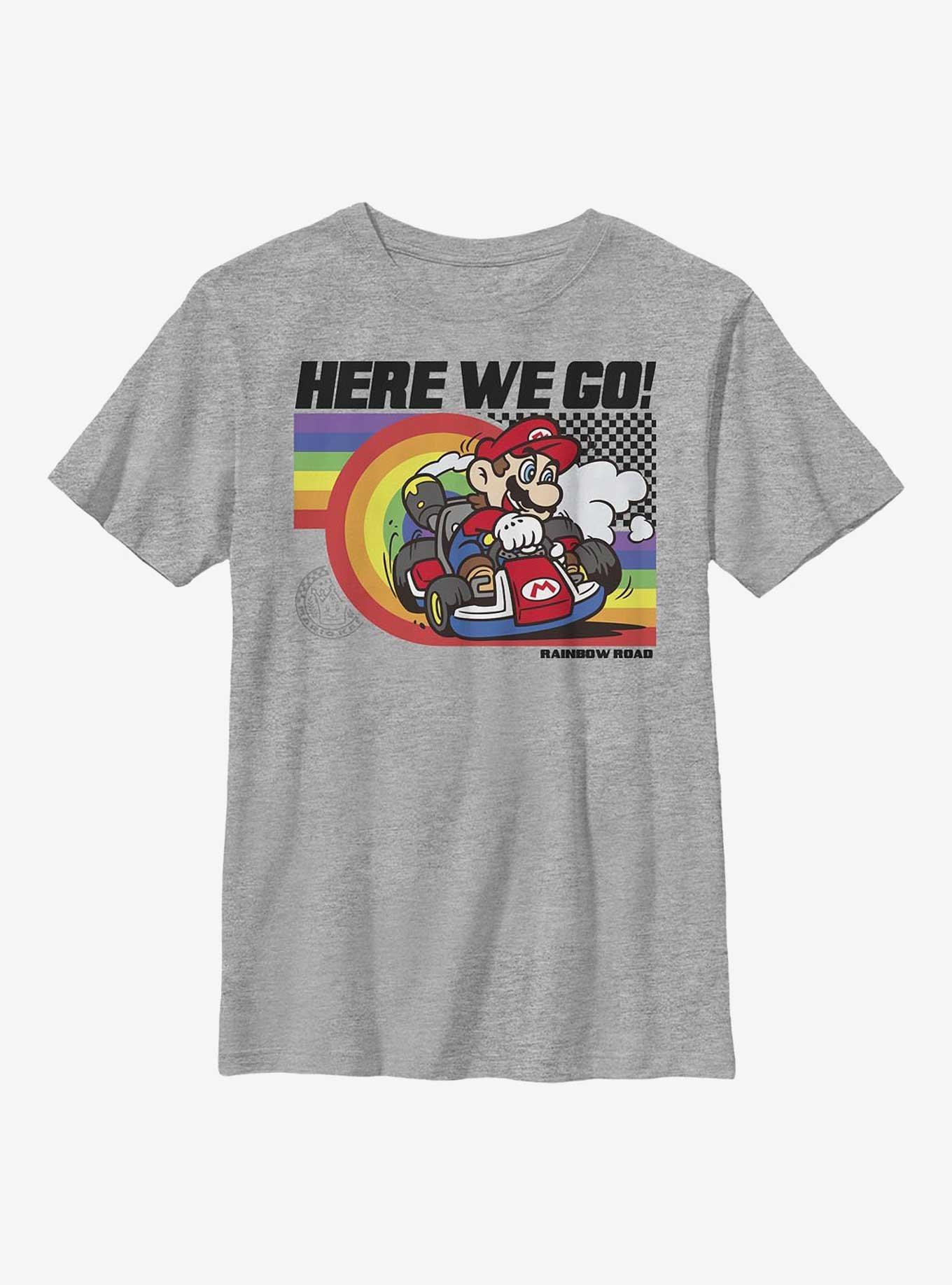 Nintendo Super Mario Rainbow Road Pride Youth T-Shirt, , hi-res
