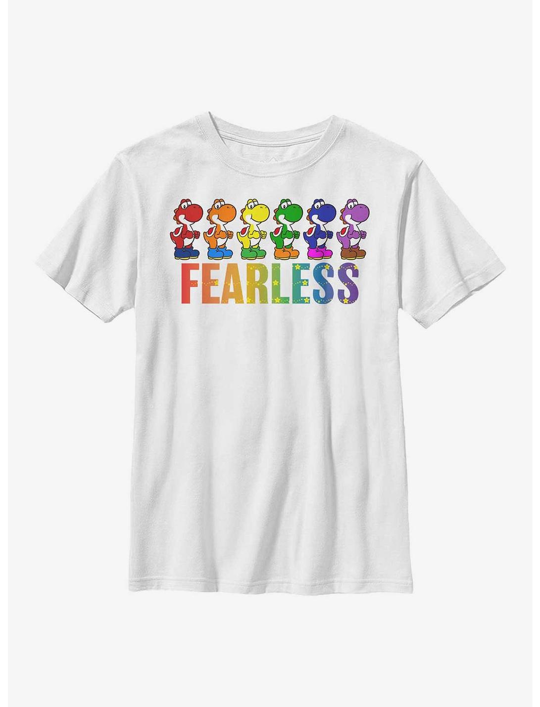 Nintendo Super Mario Yoshi Fearless Youth T-Shirt, WHITE, hi-res