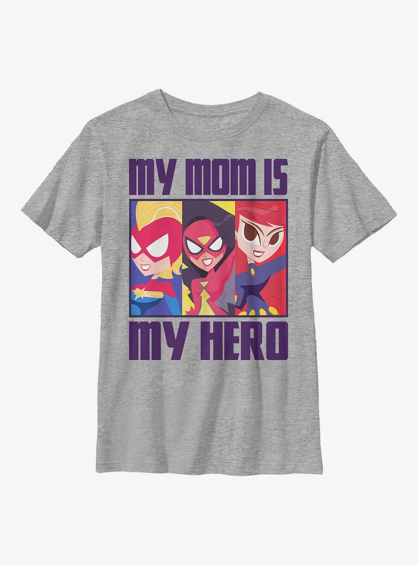 Marvel Hero Mom Boxup Youth T-Shirt, ATH HTR, hi-res