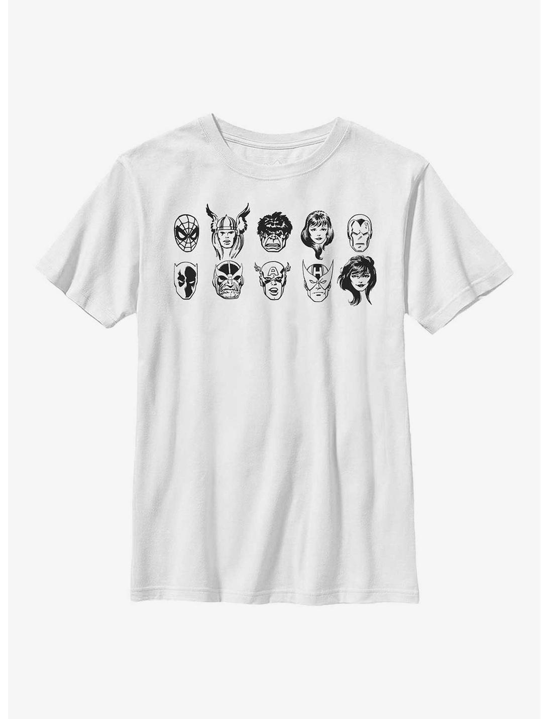Marvel Ink Heroes Youth T-Shirt, WHITE, hi-res