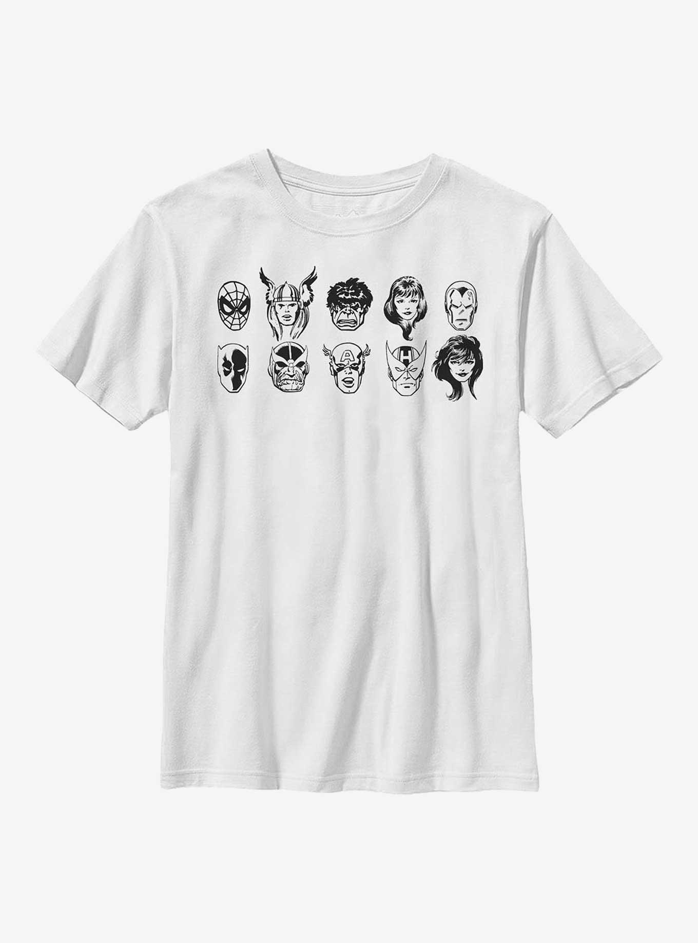 Marvel Ink Heroes Youth T-Shirt, WHITE, hi-res view 1