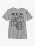 Marvel Modok Panels Distressed Youth T-Shirt, ATH HTR, hi-res