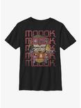 Marvel Modok Repeating Logo Youth T-Shirt, BLACK, hi-res