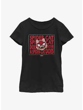 Marvel Spider-Man Whatever Spider Cat Youth Girls T-Shirt, , hi-res