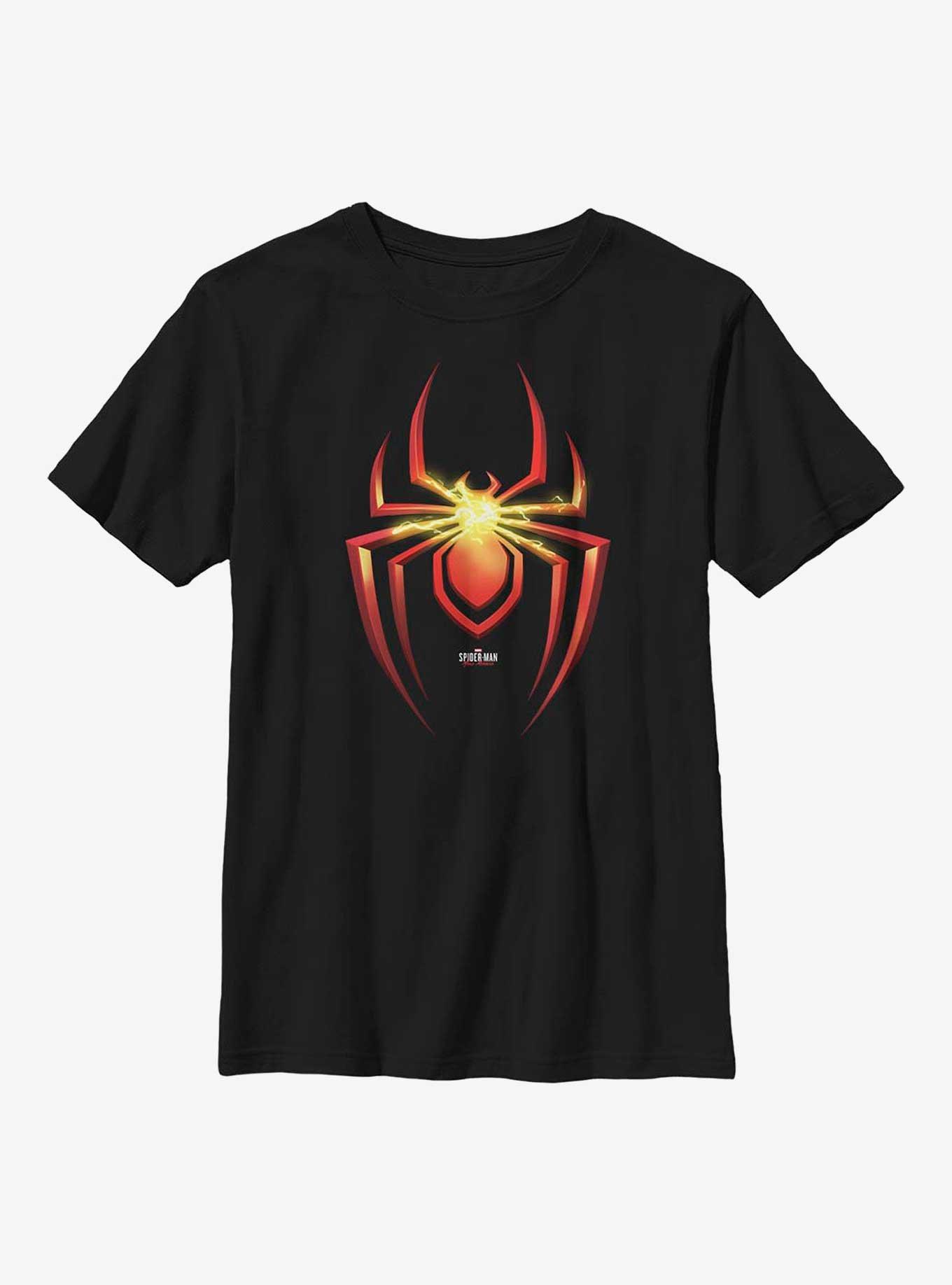 Marvel Spider-Man Electric Emblem Youth T-Shirt, , hi-res