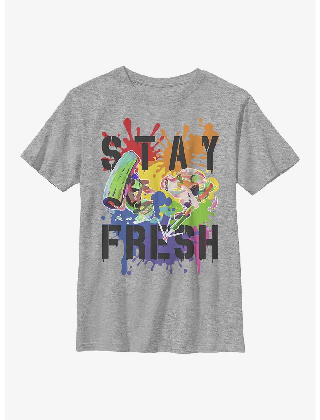 Nintendo Splatoon Pride Splats Youth T-Shirt, ATH HTR, hi-res