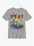 Nintendo Splatoon Pride Splats Youth T-Shirt, ATH HTR, hi-res