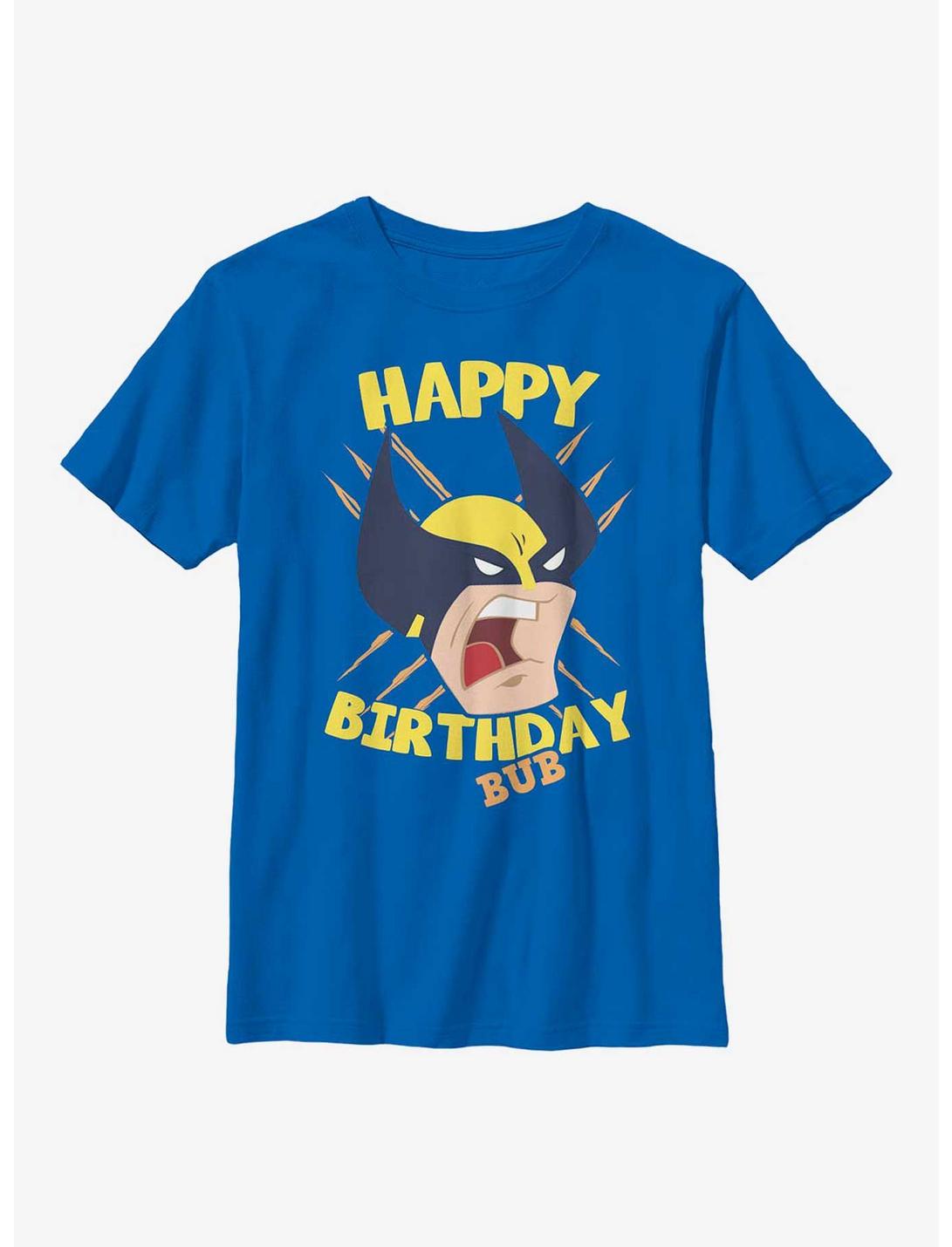 Marvel Wolverine Birthday Bub Youth T-Shirt, ROYAL, hi-res